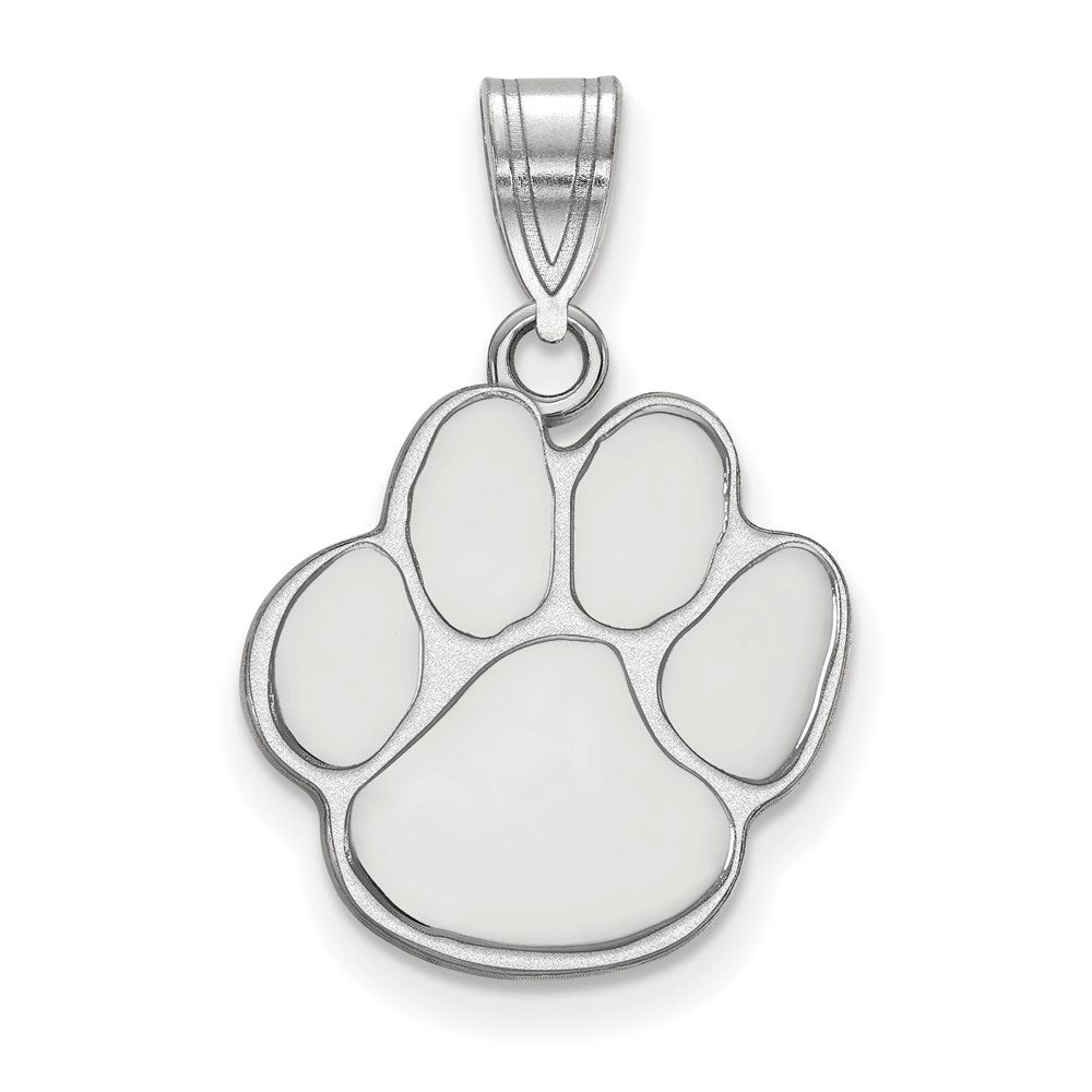 10K Weißgold Logoart Auburn University Tiger Paw Mittel Anhänger