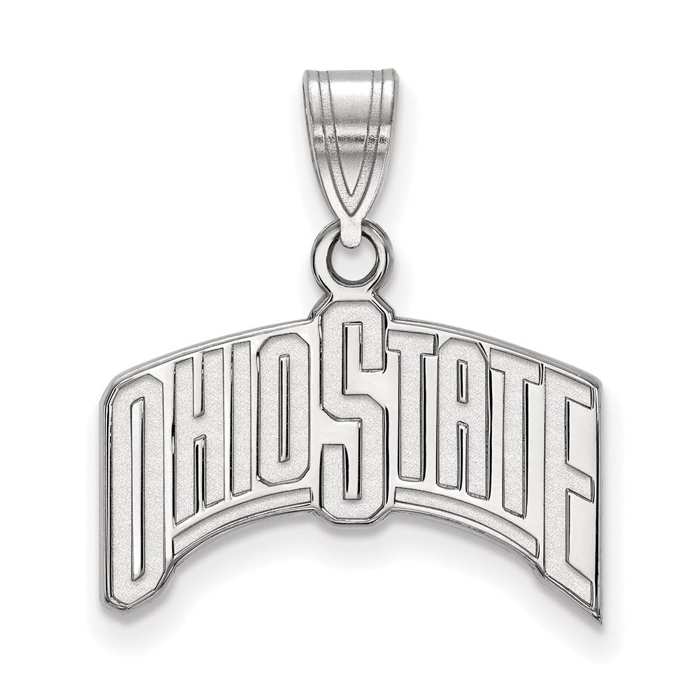 Sterlingsilber Rhodiniert Logoart The Ohio State University Groß Anhänger