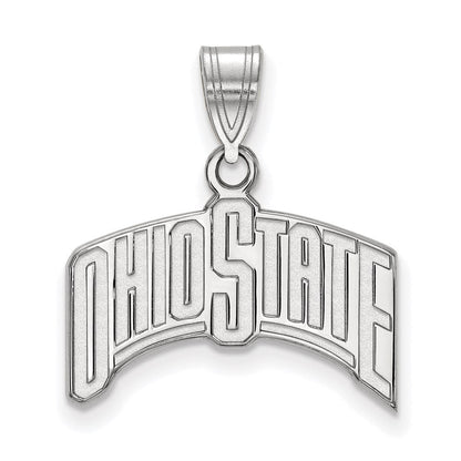 Sterlingsilber Rhodiniert Logoart The Ohio State University Groß Anhänger