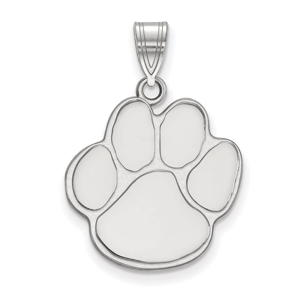 10K Weißgold Logoart Auburn University Tiger Paw Groß Anhänger