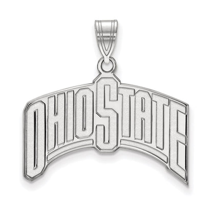 Sterlingsilber Rhodiniert Logoart The Ohio State University Extra Groß Anhänger