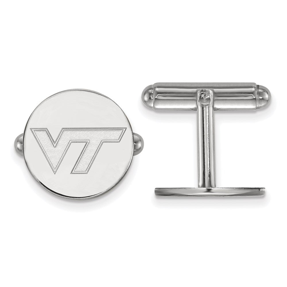 Sterlingsilber Rhodiniert Logoart Virginia Tech Manschette Knöpfe
