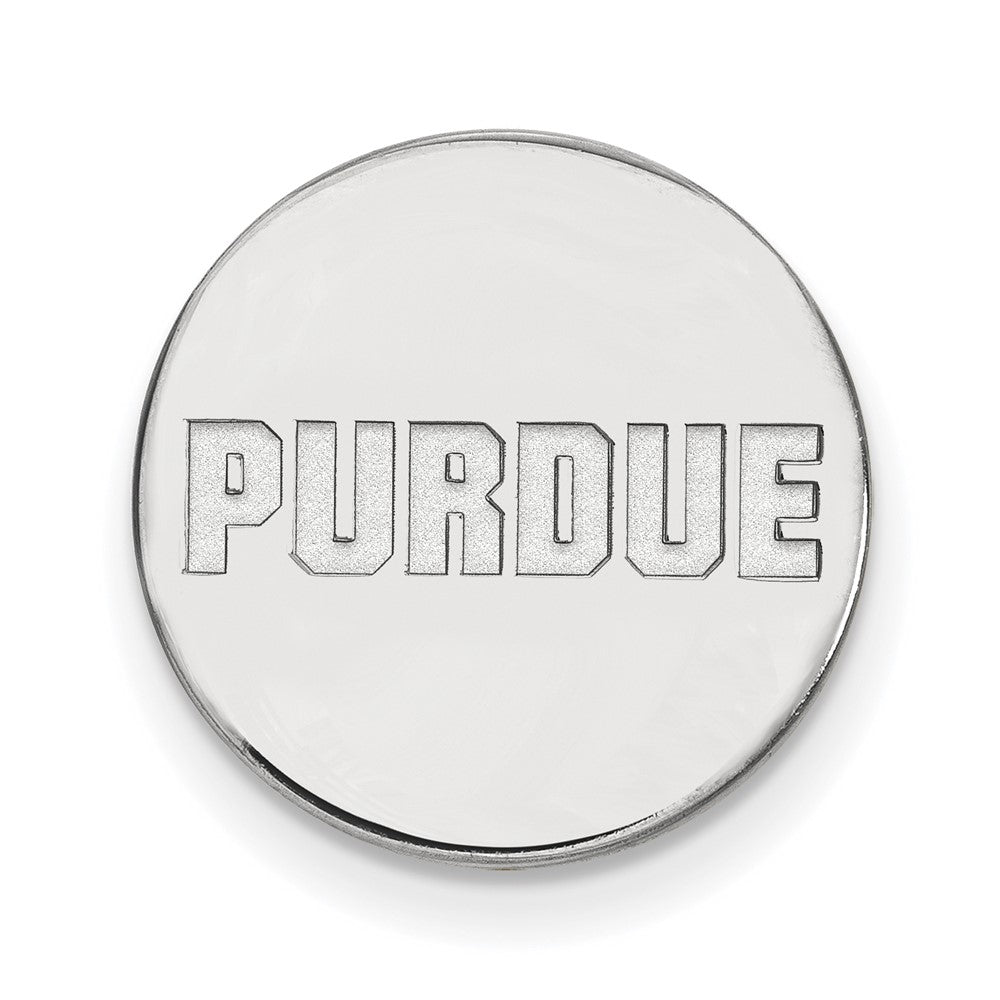 14K Weißgold Logoart Purdue University Block Type Anstecknadel