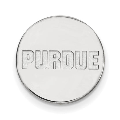 14K Weißgold Logoart Purdue University Block Type Anstecknadel