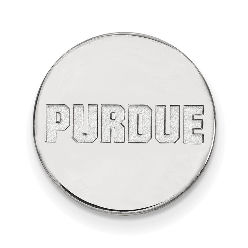 14K Weißgold Logoart Purdue University Block Type Anstecknadel