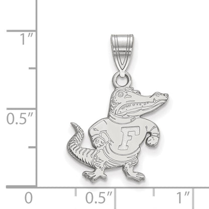 Sterlingsilber Rhodiniert Logoart University Of Florida Gator Mittel Anhänger