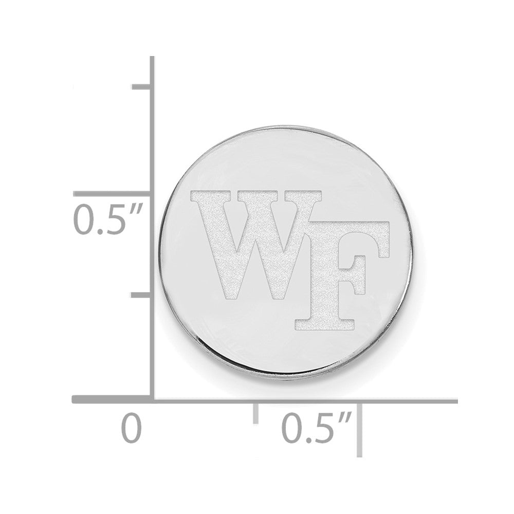 Sterlingsilber Rhodiniert Logoart Wake Forest University Anstecknadel