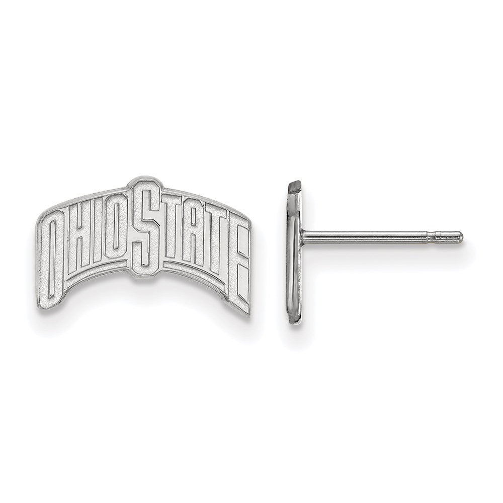 Sterlingsilber Rhodiniert Logoart The Ohio State University Klein Ohrstecker