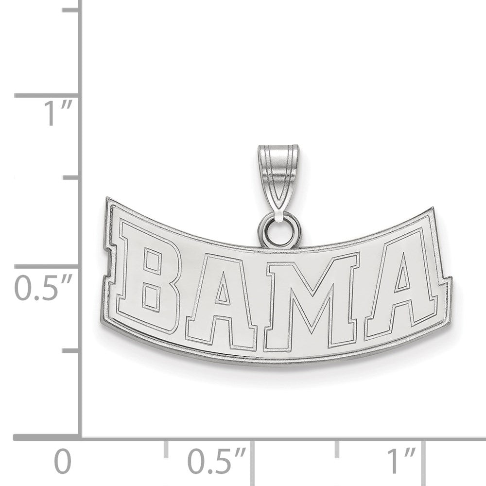10K Weißgold Logoart University Of Alabama Mittel Anhänger