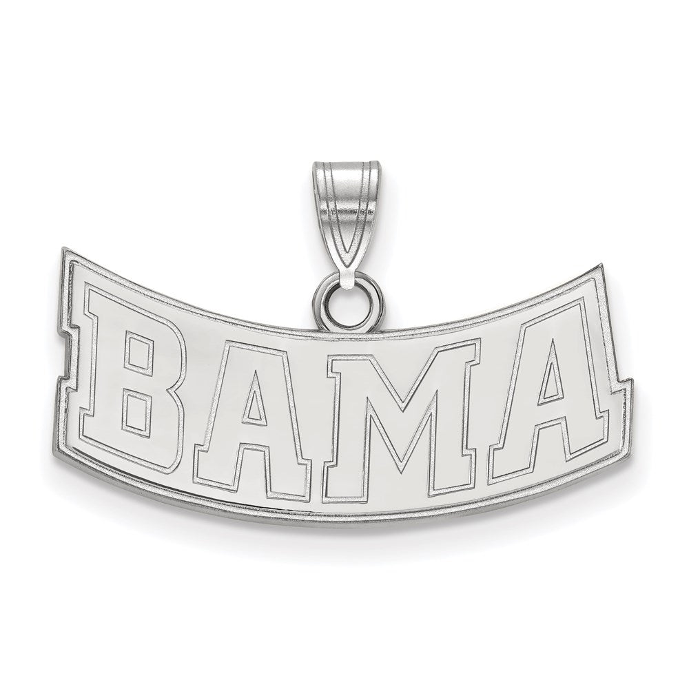10K Weißgold Logoart University Of Alabama Mittel Anhänger