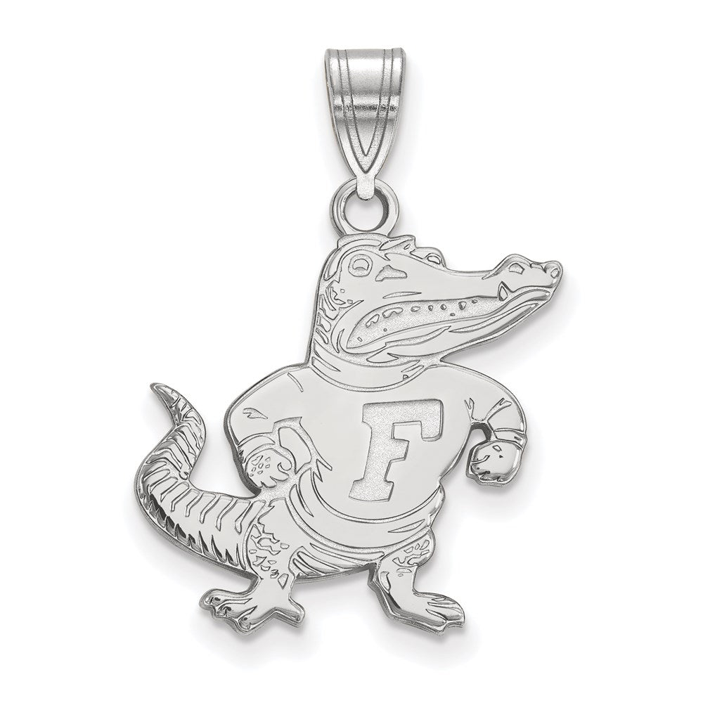 10K Weißgold Logoart University Of Florida Gator Groß Anhänger