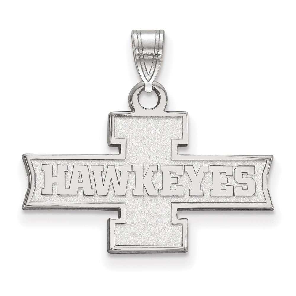 Sterlingsilber Rhodiniert Logoart University Of Iowa Hawkeyes Klein Anhänger