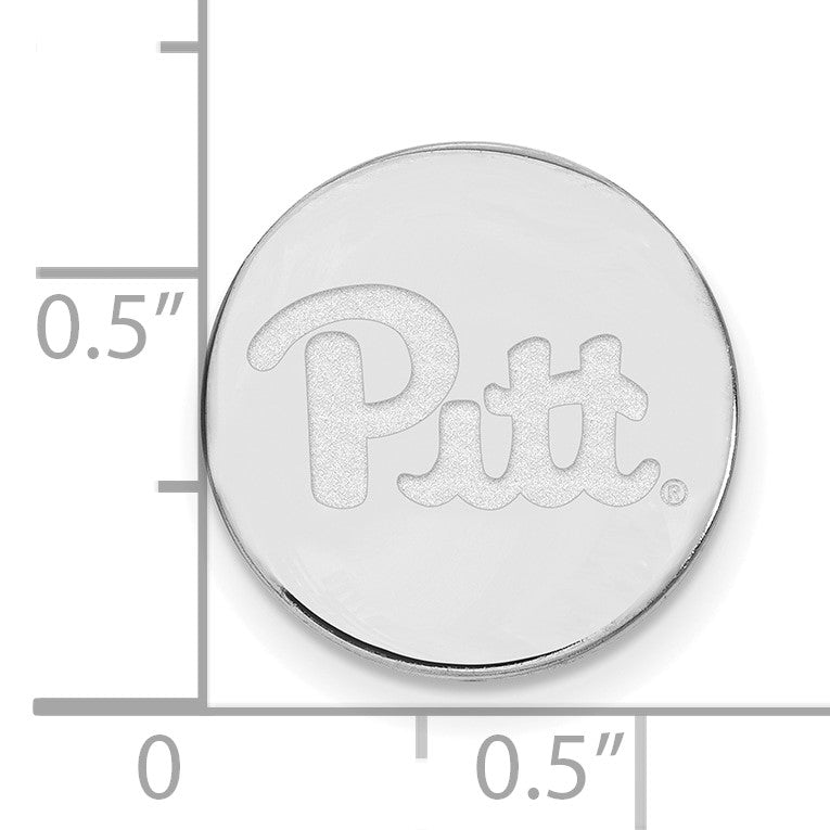 14K Weißgold Logoart University Of Pittsburgh Anstecknadel