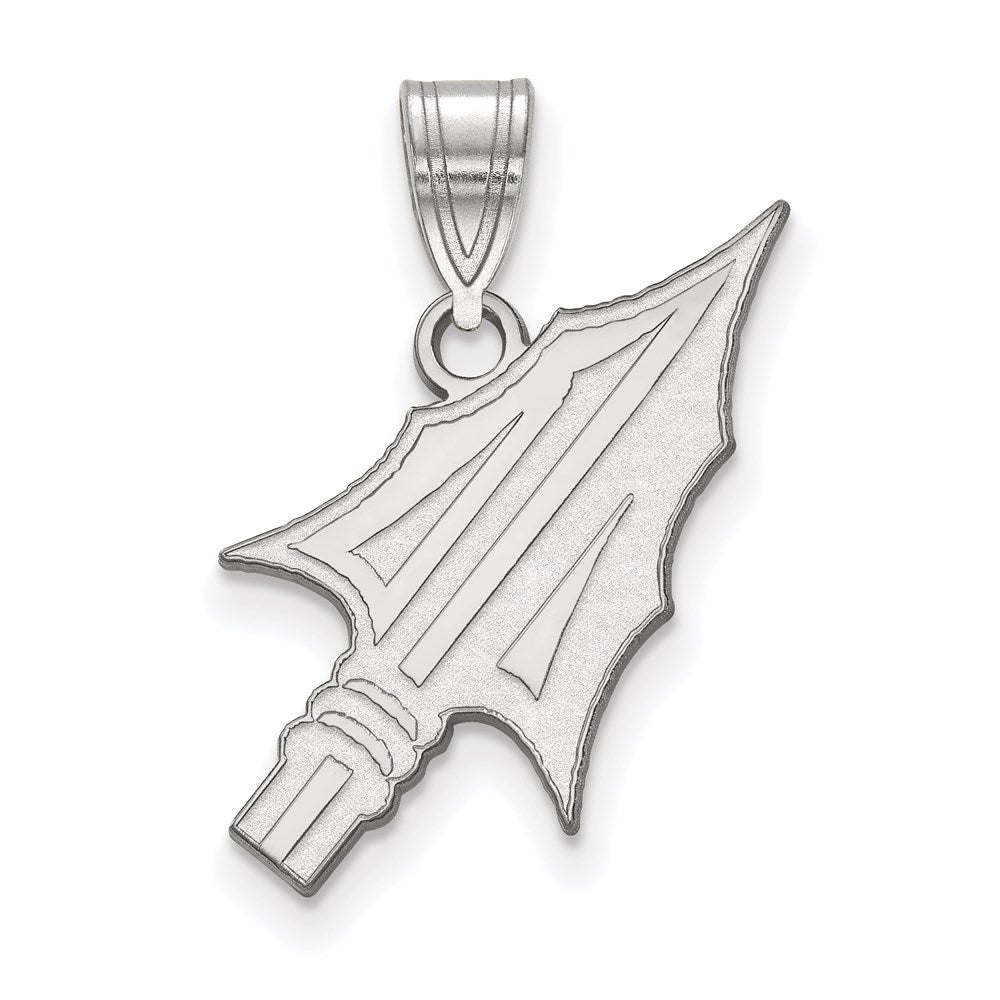 Sterlingsilber Rhodiniert Logoart Florida State University Pfeil Groß Anhänger