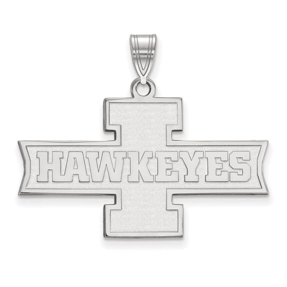 Sterlingsilber Rhodiniert Logoart University Of Iowa Hawkeyes Mittel Anhänger