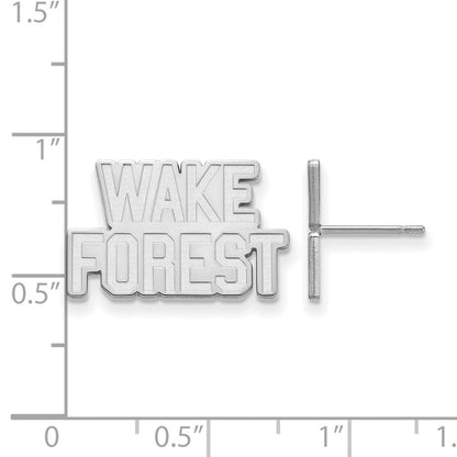 10K Weißgold Logoart Wake Forest University W F Klein Ohrstecker