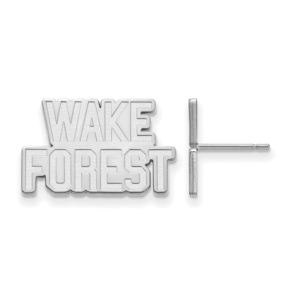 10K Weißgold Logoart Wake Forest University W F Klein Ohrstecker