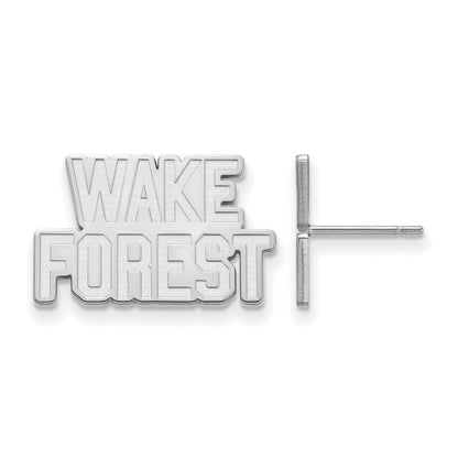 Sterlingsilber Rhodiniert Logoart Wake Forest University W F Klein Ohrstecker