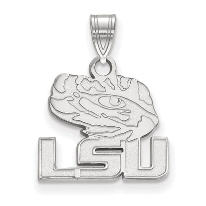 10K Weißgold Logoart Louisiana State University L S U Tiger Auge Klein Anhänger