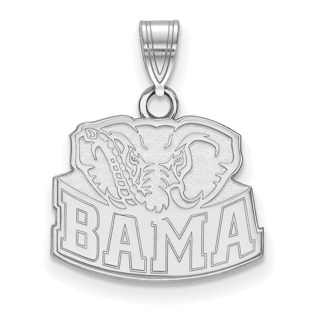 Sterlingsilber Rhodiniert Logoart University Of Alabama Elefant Klein Anhänger