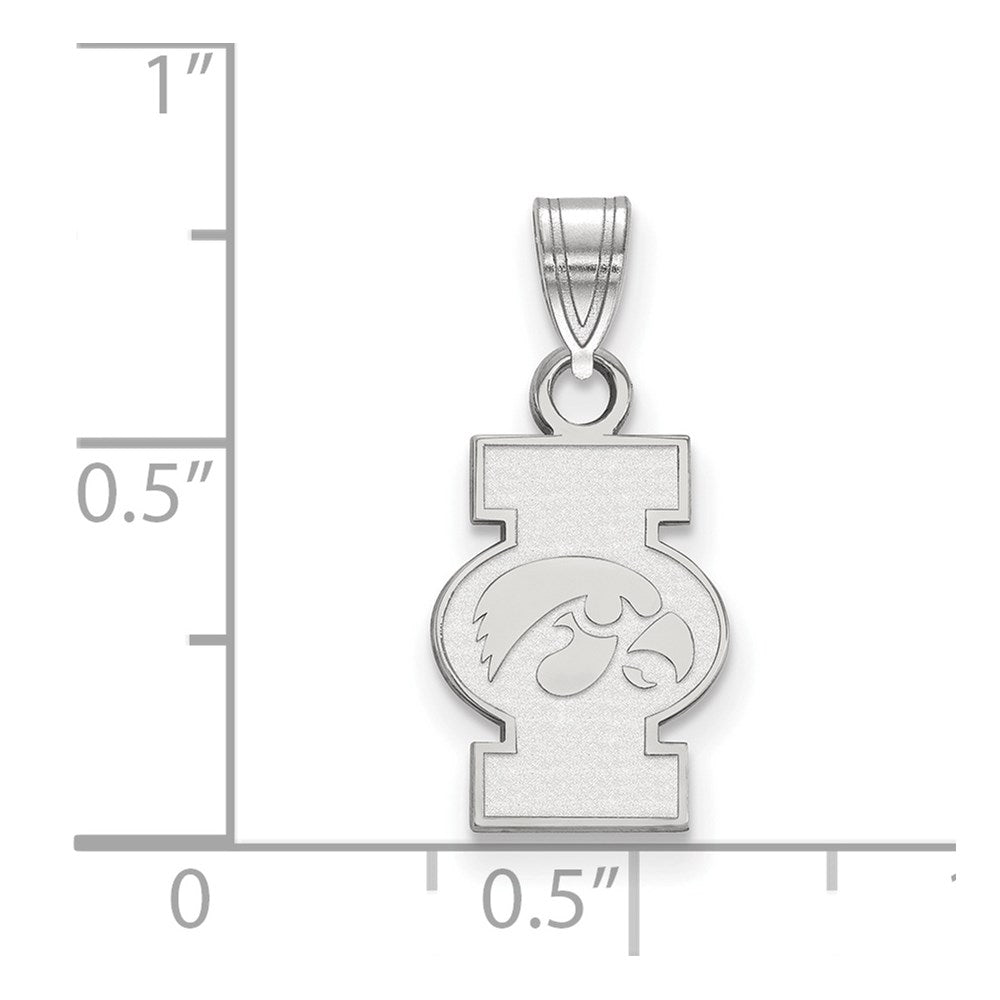 Sterlingsilber Rhodiniert Logoart University Of Iowa Klein Anhänger