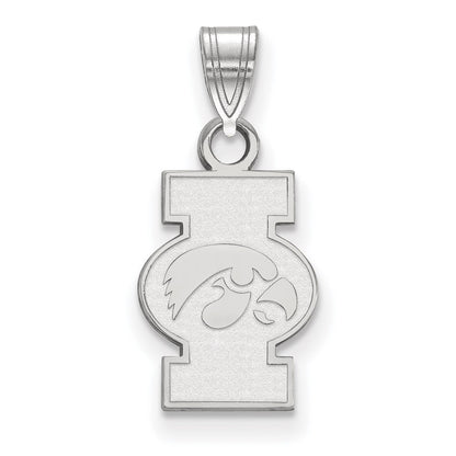 Sterlingsilber Rhodiniert Logoart University Of Iowa Klein Anhänger
