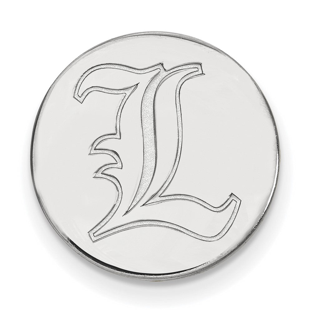 14K Weißgold Logoart University Of Louisville Buchstabe L Anstecknadel