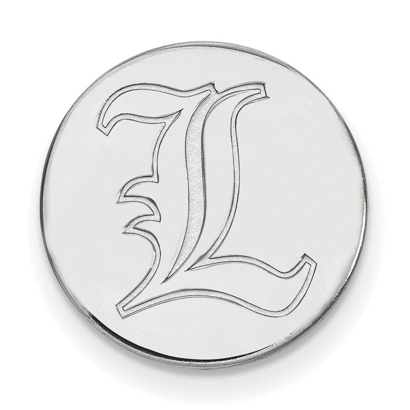 14K Weißgold Logoart University Of Louisville Buchstabe L Anstecknadel