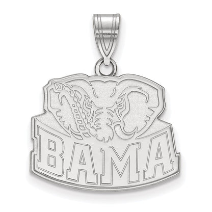 10K Weißgold Logoart University Of Alabama Elefant Mittel Anhänger