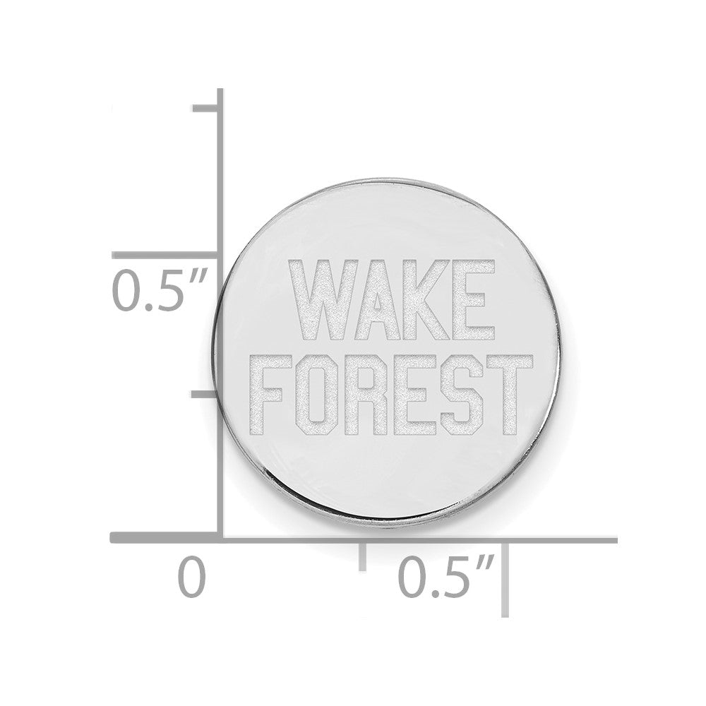 Sterlingsilber Rhodiniert Logoart Wake Forest University Anstecknadel