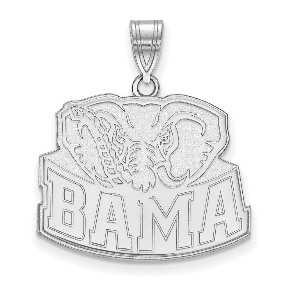 Sterlingsilber Rhodiniert Logoart University Of Alabama Elefant Groß Anhänger