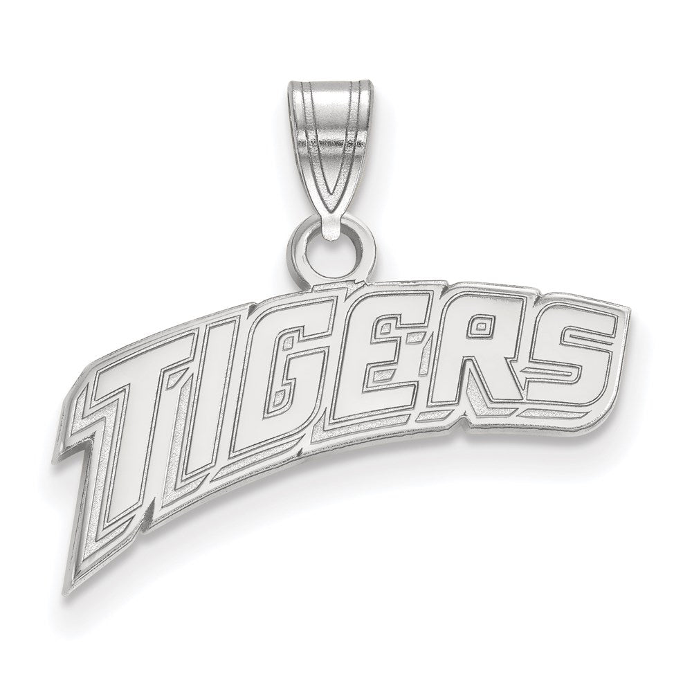 Sterlingsilber Rhodiniert Logoart Louisiana State University Tigers Klein Anhänger