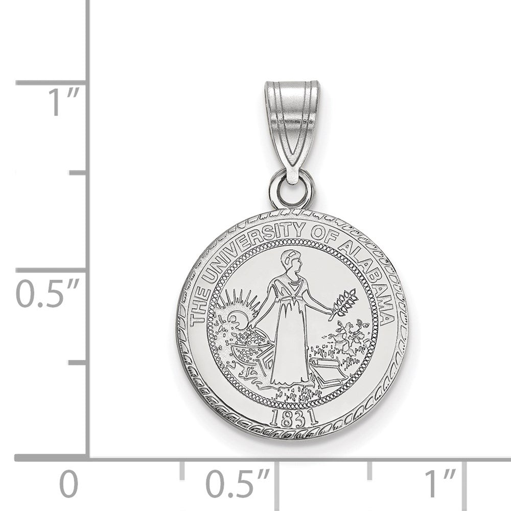 Sterlingsilber Rhodiniert Logoart University Of Alabama Mittel Wappen Anhänger