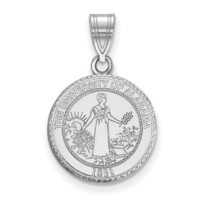 Sterlingsilber Rhodiniert Logoart University Of Alabama Mittel Wappen Anhänger