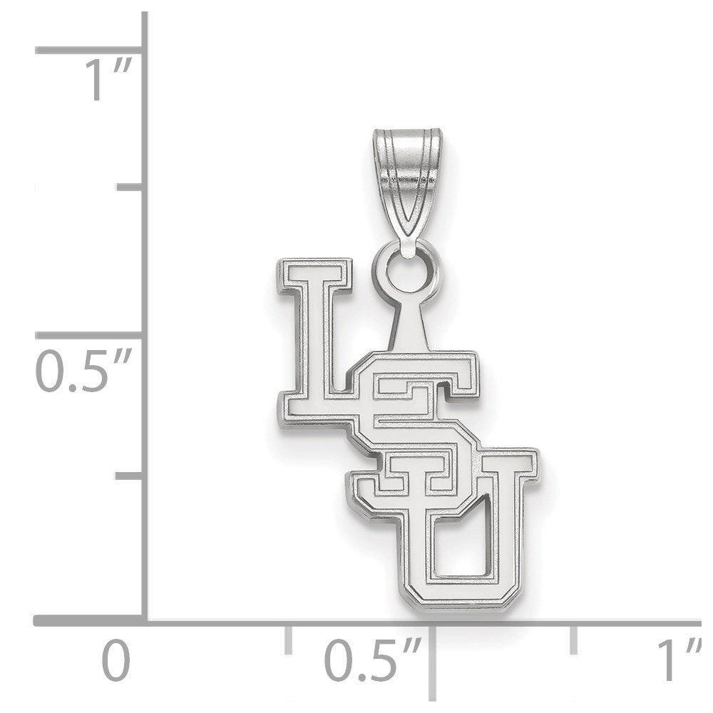 10K Weißgold Logoart Louisiana State University L S U Klein Anhänger