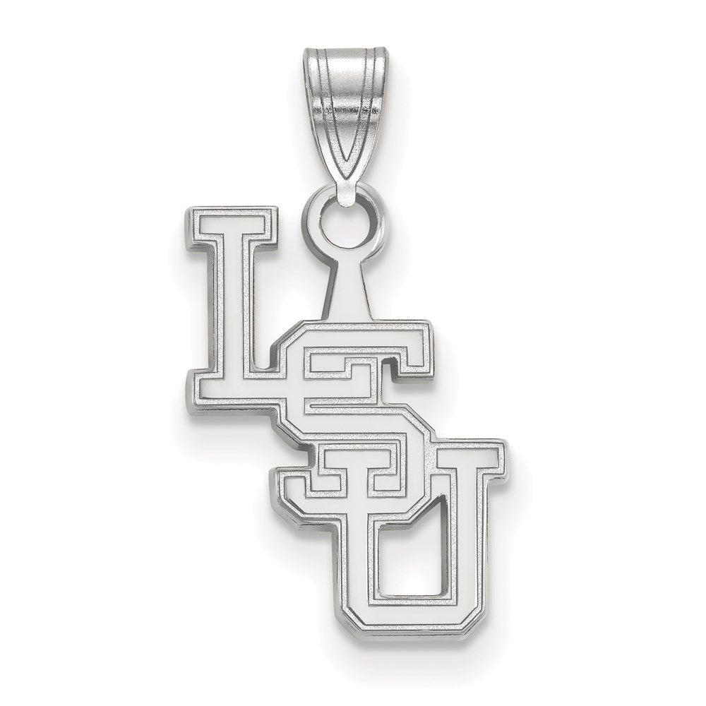 Sterlingsilber Rhodiniert Logoart Louisiana State University L S U Klein Anhänger