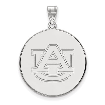 Sterlingsilber Rhodiniert Logoart Auburn University Extra Groß Plättchen Anhänger