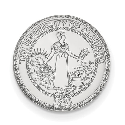 14K Weißgold Logoart University Of Alabama Wappen Anstecknadel