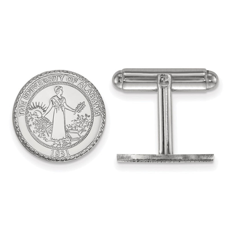 Sterlingsilber Rhodiniert Logoart University Of Alabama Wappen Manschette Knöpfe