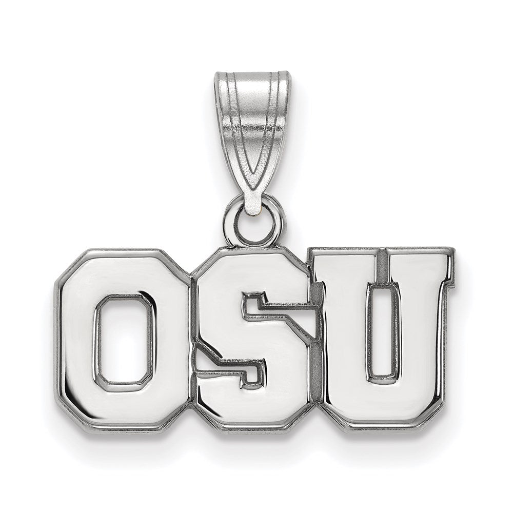 Sterlingsilber Rhodiniert Logoart The Ohio State University O S U Mittel Anhänger