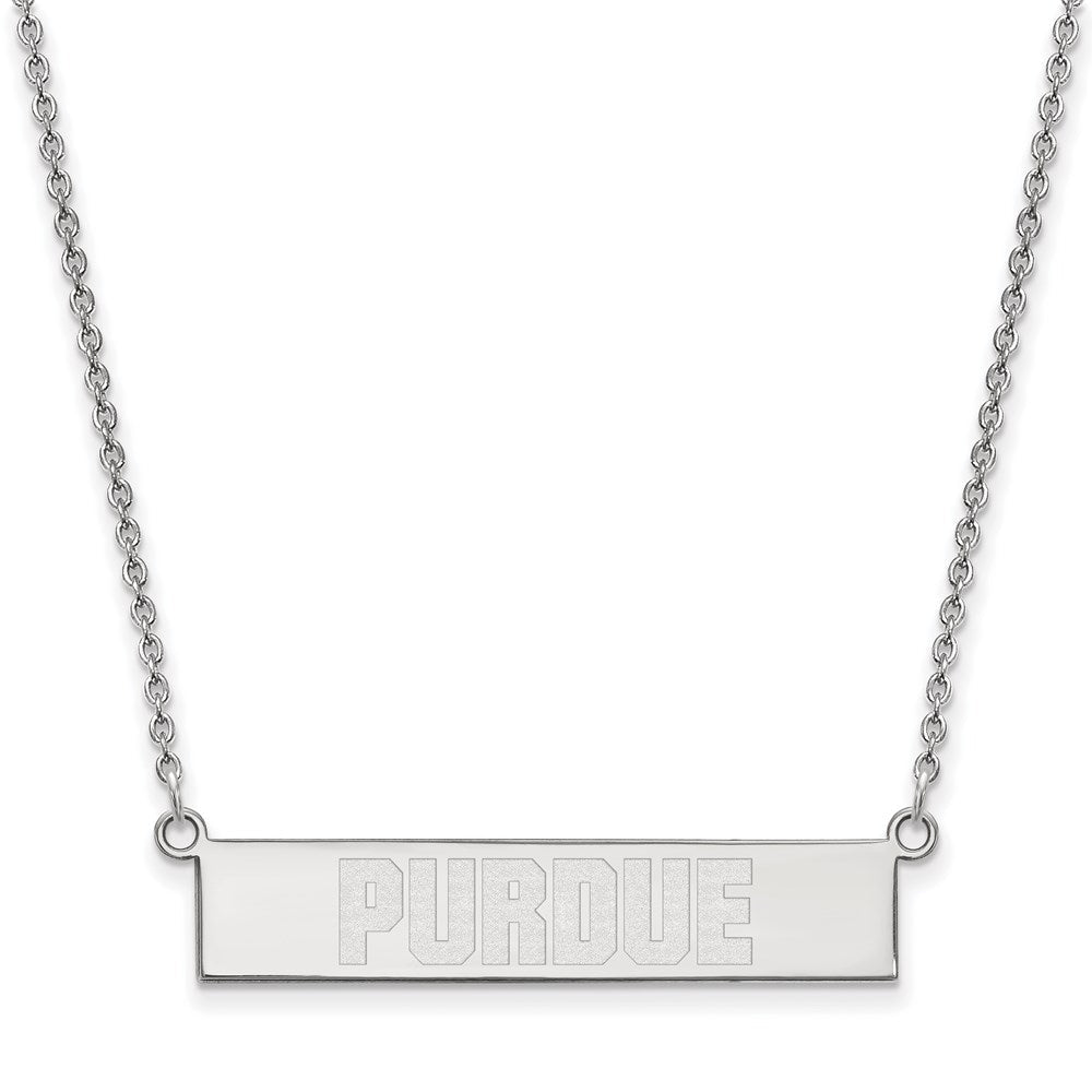 Sterlingsilber Rhodiniert Logoart Purdue University Klein Stab 18 Zoll Halskette