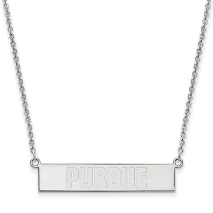 Sterlingsilber Rhodiniert Logoart Purdue University Klein Stab 18 Zoll Halskette