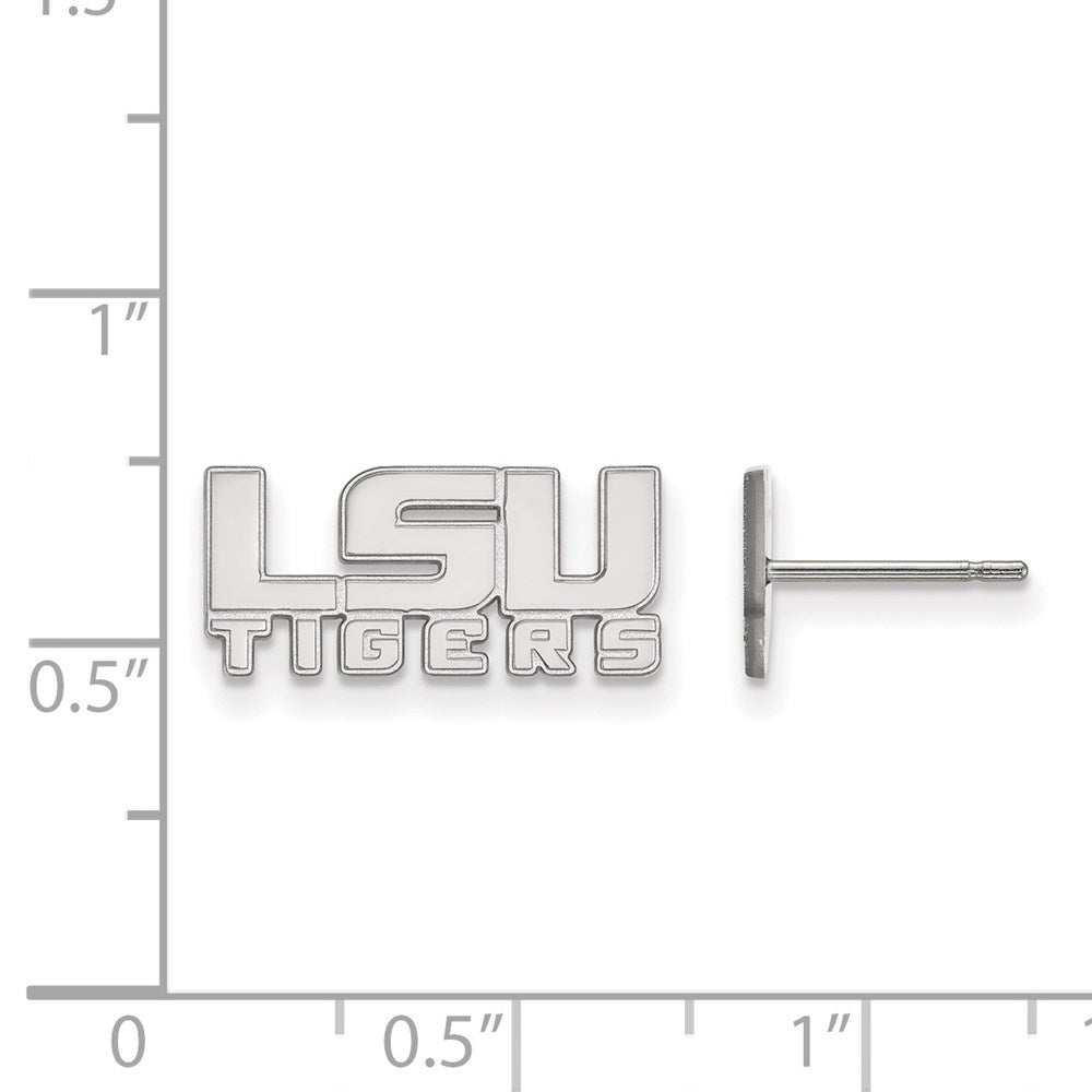 Sterlingsilber Rhodiniert Logoart Louisiana State University L S U Tigers Extra Klein Ohrstecker
