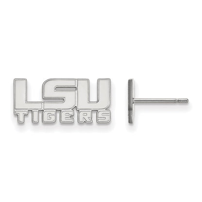 Sterlingsilber Rhodiniert Logoart Louisiana State University L S U Tigers Extra Klein Ohrstecker