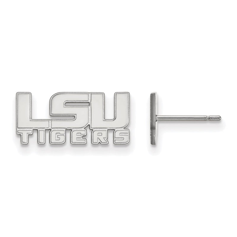 Sterlingsilber Rhodiniert Logoart Louisiana State University L S U Tigers Extra Klein Ohrstecker