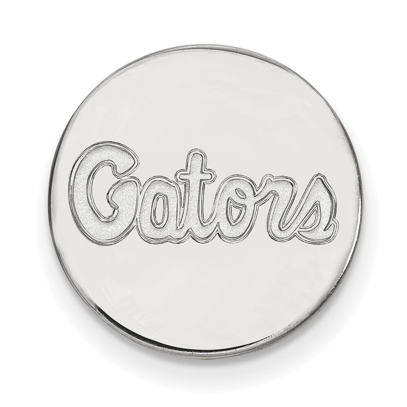 14K Weißgold Logoart University Of Florida Gators Schreibschrift Anstecknadel