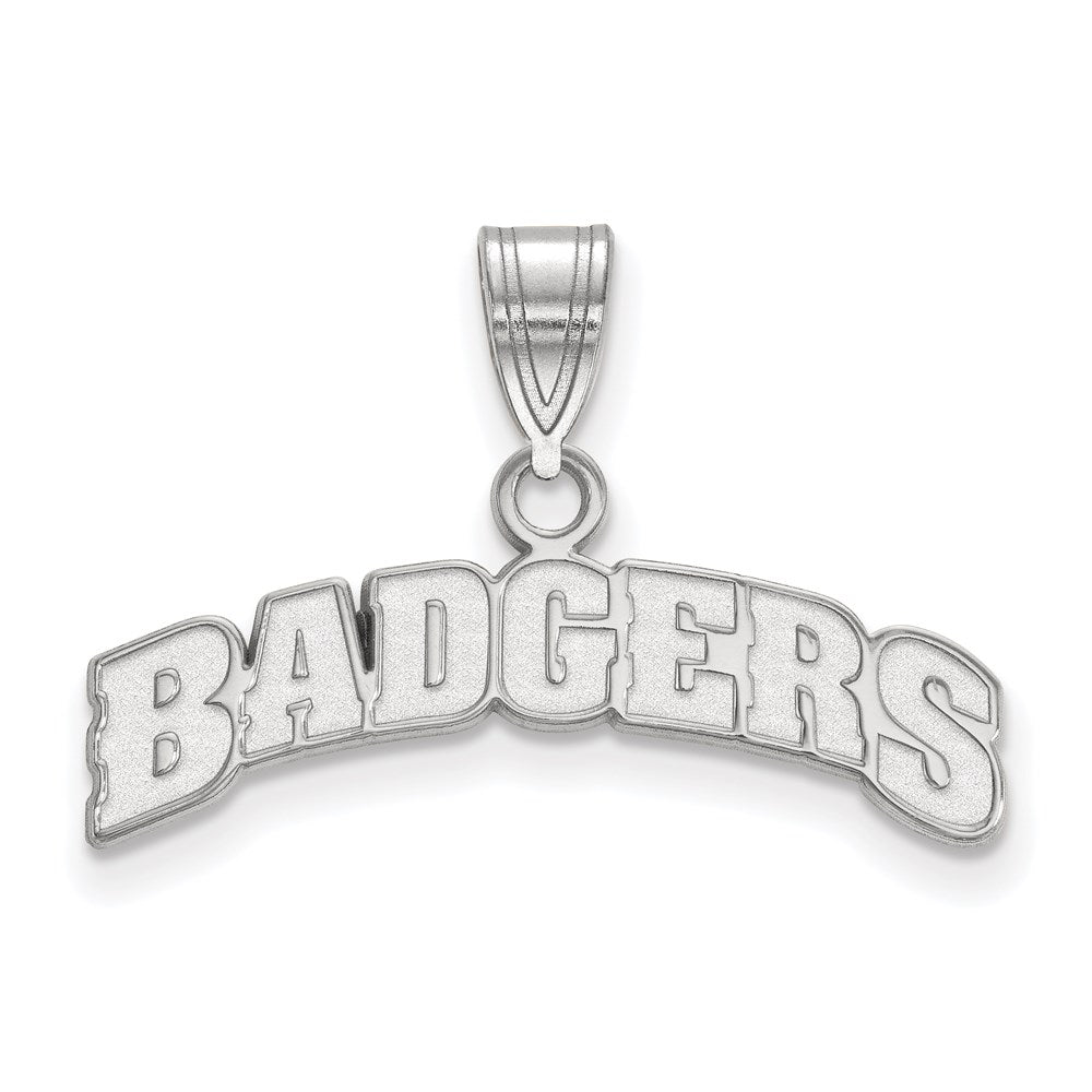 10K Weißgold Logoart University Of Wisconsin Badgers Mittel Anhänger