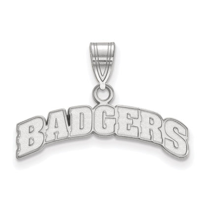 10K Weißgold Logoart University Of Wisconsin Badgers Mittel Anhänger