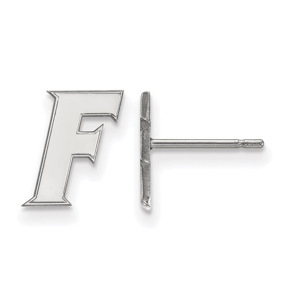 Sterlingsilber Rhodiniert Logoart University Of Florida Buchstabe F Extra Klein Ohrstecker