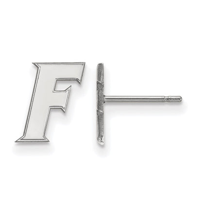 Sterlingsilber Rhodiniert Logoart University Of Florida Buchstabe F Extra Klein Ohrstecker